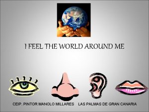 I FEEL THE WORLD AROUND ME CEIP PINTOR