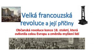 Velk francouzsk revoluce a jej piny Obansk revoluce