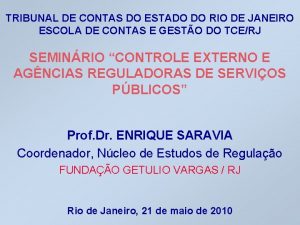 TRIBUNAL DE CONTAS DO ESTADO DO RIO DE