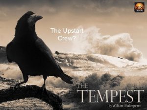 The Upstart Crew 1 Shakespeare life in brief