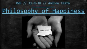 RWS 11 9 18 Andrew Testa Philosophy of
