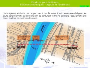 tude du pont de Rouen Solutions techniques Appuis