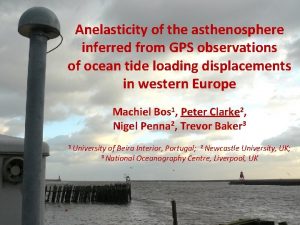 Anelasticity of the asthenosphere inferred from GPS observations