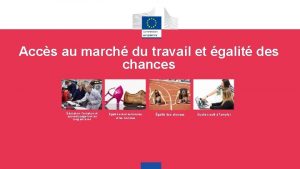 Accs au march du travail et galit des