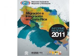 Migracin e integracin Ley General de Migracin y