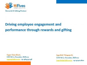 Rewards Gifting Partner Driving employee engagement and performance