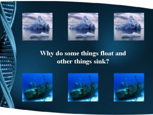 Why do some things float and other things