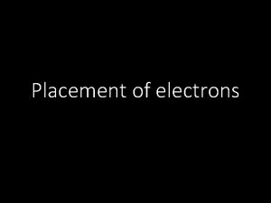 Placement of electrons Electrons role in reactivity Chemical