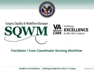 Surgery Quality and Workflow Manager Facilitator Care Coordinator