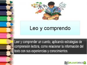 Leo y comprendo Qu haremos hoy Leer un