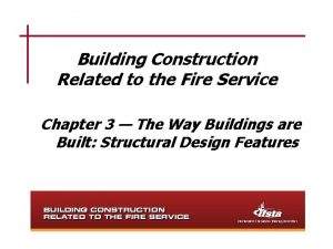 Building Construction Related to the Fire Service Chapter