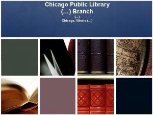 Chicago Public Library Branch Chicago Illinois Background The