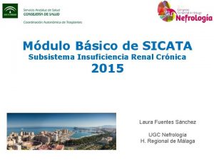 Mdulo Bsico de SICATA Subsistema Insuficiencia Renal Crnica