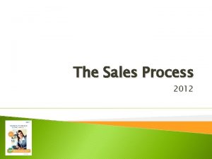 The Sales Process 2012 Objectives Track company sales
