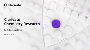 Clarivate Chemistry Research Early Look Webinar March 3