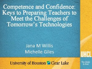 Competence and Confidence Keys to Preparing Teachers to