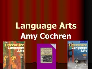 Language Arts Amy Cochren Thank You l Students