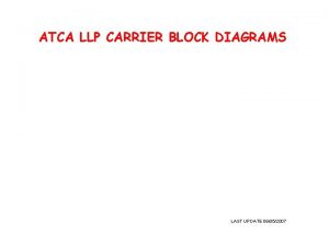 ATCA LLP CARRIER BLOCK DIAGRAMS LAST UPDATE 09052007