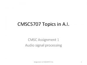 CMSC 5707 Topics in A I CMSC Assignment