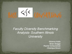 Faculty Diversity Benchmarking Analysis Southern Illinois University Brianna