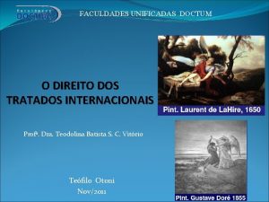 FACULDADES UNIFICADAS DOCTUM O DIREITO DOS TRATADOS INTERNACIONAIS