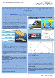 Fluid Structure Interactions Research Group Interactions of fluid