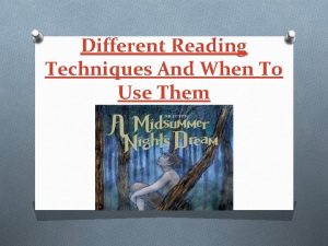 Different Reading Techniques And When To Use Them