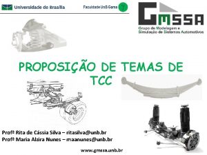 PROPOSIO DE TEMAS DE TCC Prof Rita de