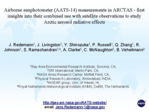 Airborne sunphotometer AATS14 measurements in ARCTAS first insights
