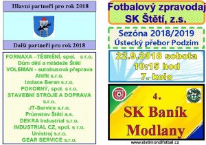 Hlavn partnei pro rok 2018 Fotbalov zpravodaj SK
