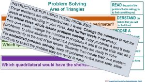INST Problem Solving RUC Thes T Area of