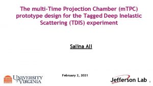 The multiTime Projection Chamber m TPC prototype design