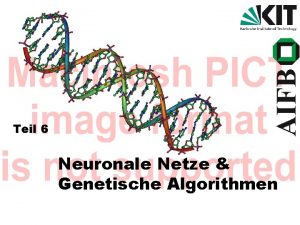 Teil 6 Neuronale Netze Genetische Algorithmen Biologieinspirierte Lernverfahren