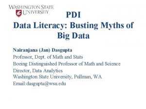 PDI Data Literacy Busting Myths of Big Data
