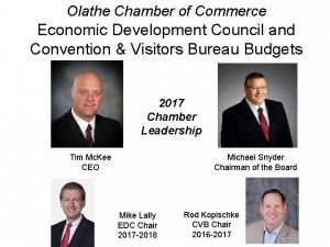 Olathe Chamber of Commerce Economic Development Council and