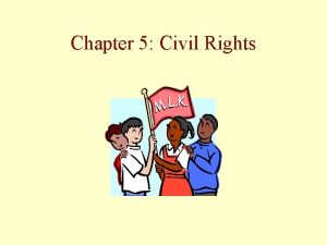Chapter 5 Civil Rights Civil Rights What is
