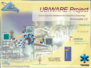 UBIWARE Project Smart Semantic Middleware for Ubiquitous Computing