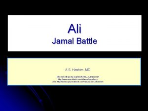 Ali Jamal Battle A S Hashim MD http