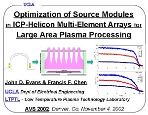 UCLA Optimization of Source Modules in ICPHelicon MultiElement