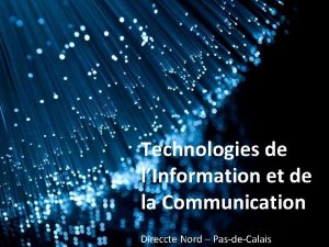 Technologies de lInformation et de la Communication Direccte