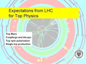 Expectations from LHC for Top Physics Top Mass