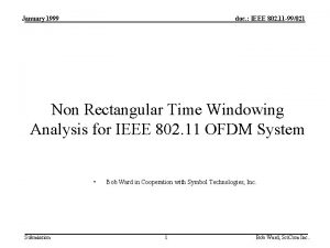 January 1999 doc IEEE 802 11 99021 Non