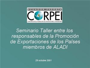 Seminario Taller entre los responsables de la Promocin