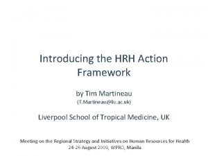 Introducing the HRH Action Framework by Tim Martineau