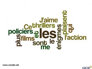 www wordle net Le cinma On va Parler