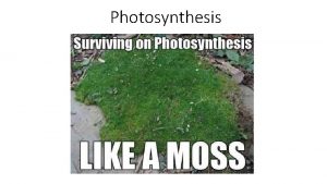 Photosynthesis Photosynthesis Photosynthesis is the process of converting