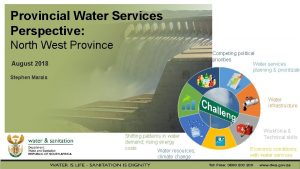 Provincial Water Services Perspective North West Province Competing