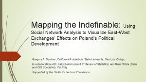 Mapping the Indefinable Using Social Network Analysis to