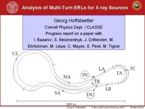 Analysis of MultiTurn ERLs for Xray Sources CLASSE