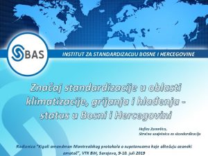 INSTITUT ZA STANDARDIZACIJU BOSNE I HERCEGOVINE Znaaj standardizacije